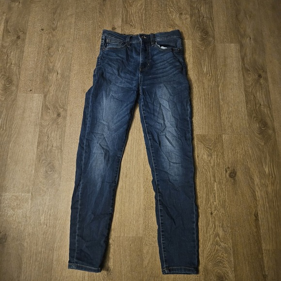 Kendall + Kylie Jeans Womens 5/27 The Kontour High Rise Blue 29x27 - Picture 1 of 11